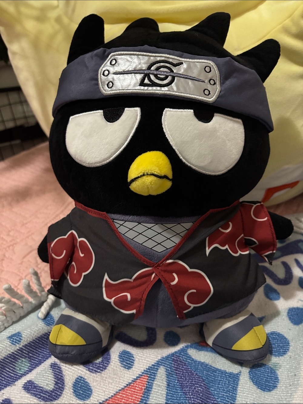 Badtz-Maru x Naruto Akatsuki Plush - Black & Yellow